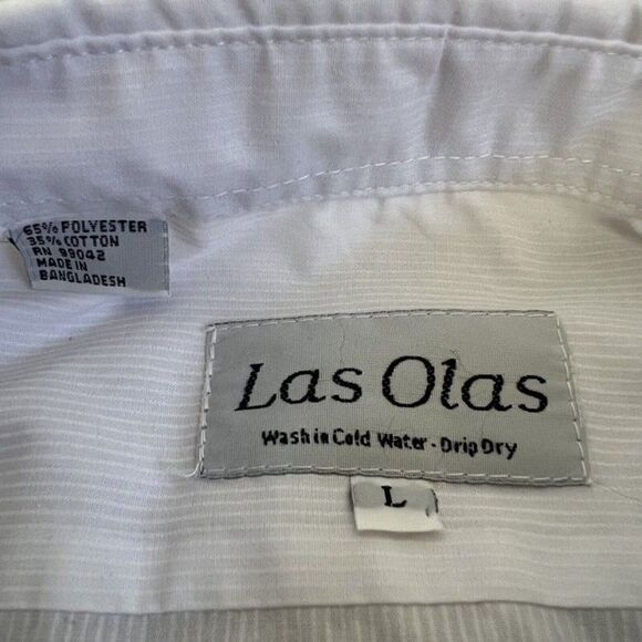 Las Olas Vintage Womens Rainbow Ladybug Button up Blouse Long Sleeve Size Large - Picture 2 of 11